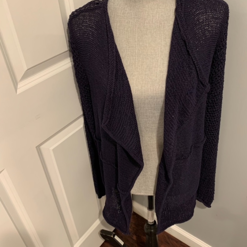 GC M & S thin long sleeve cardigan. Blue Sz L/XL great condition!